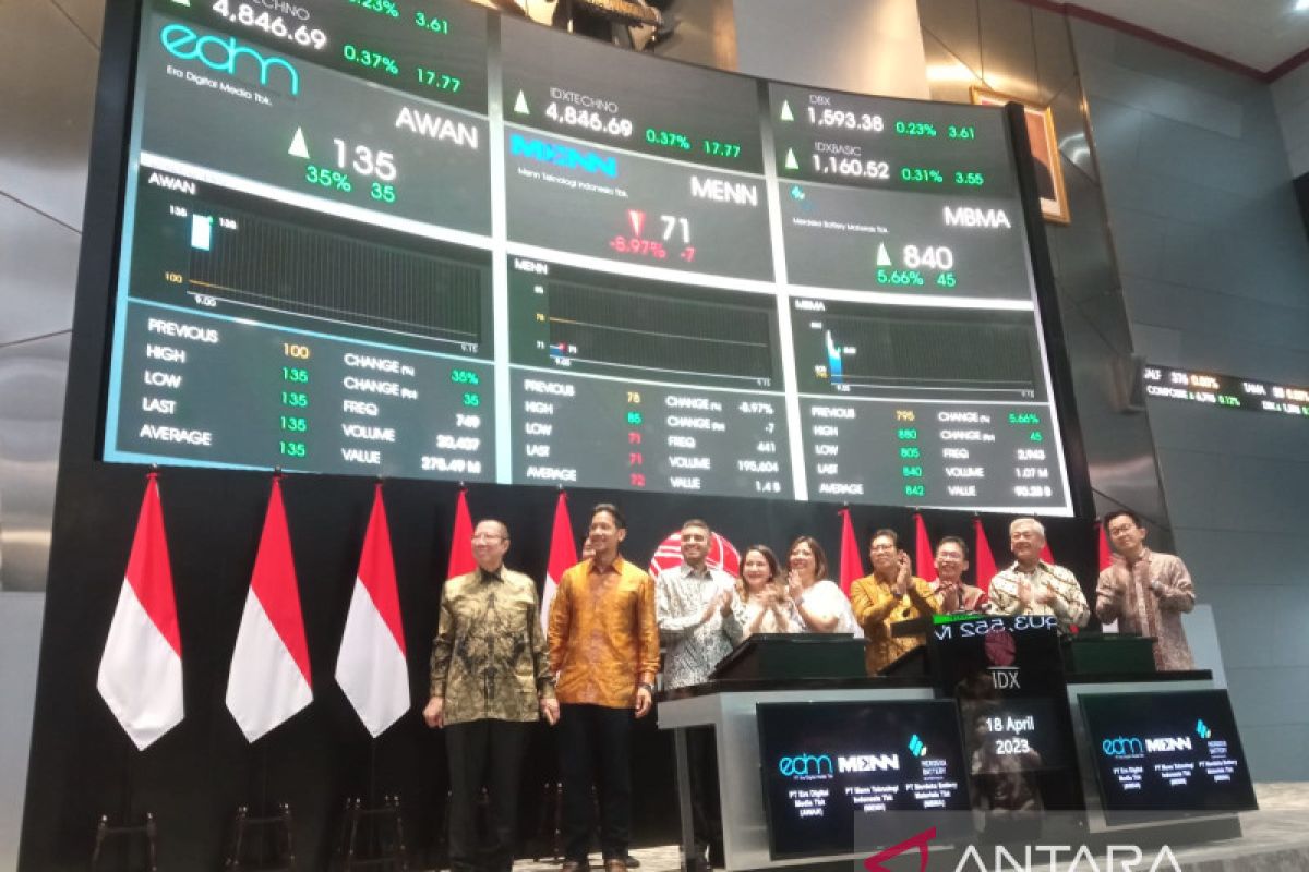 Menn Teknologi Indonesia resmi IPO saham dibuka tembus batas bawah