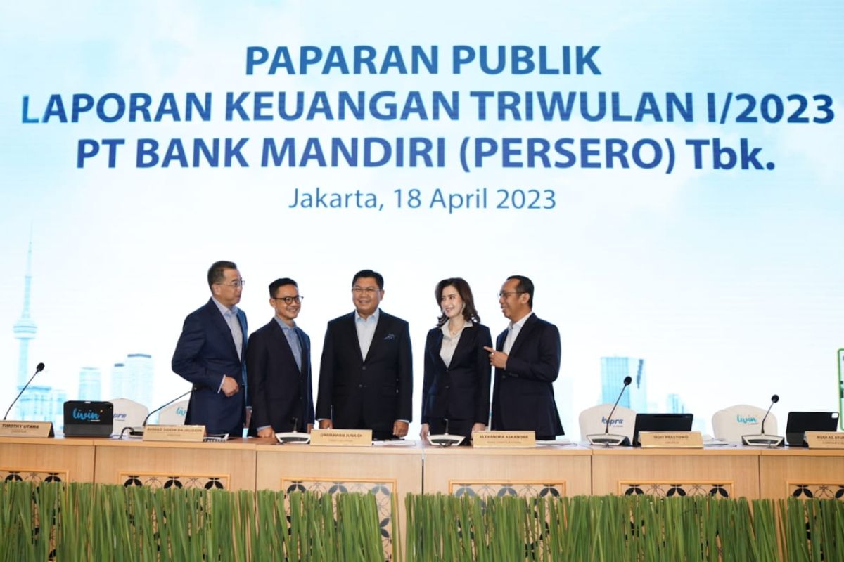 Bank Mandiri bukukan laba bersih Rp12,6 triliun di kuartal I 2023