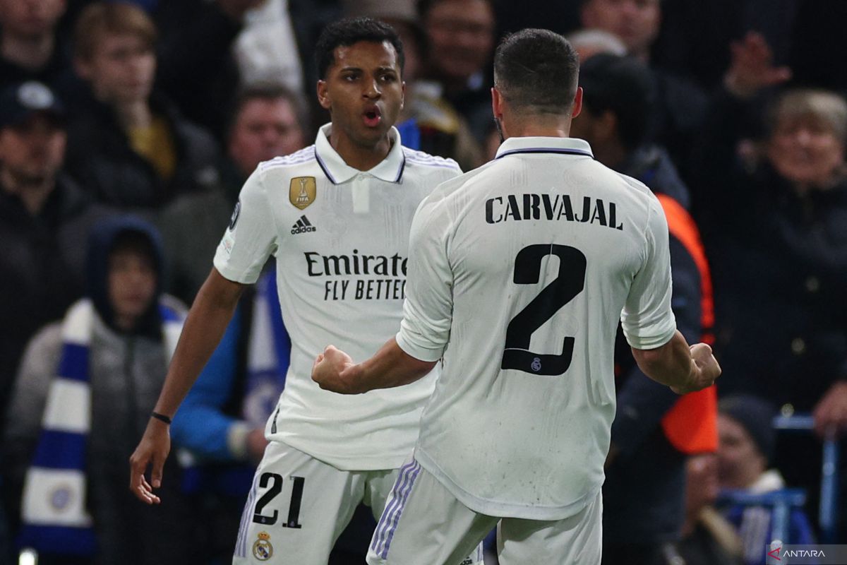 Real Madrid melaju ke semifinal usai kalahkan Chelsea 2-0