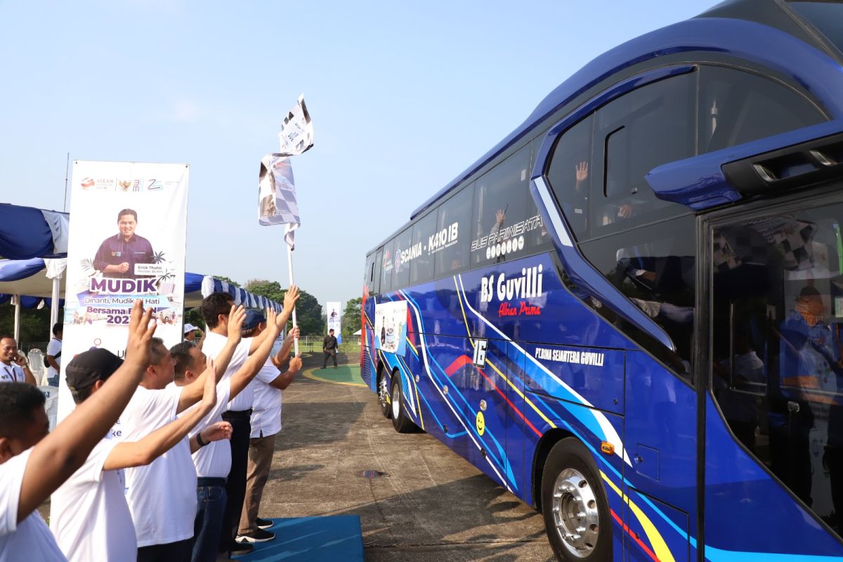 200 warga ikuti mudik gratis BUMN bersama Pupuk Kujang Cikampek