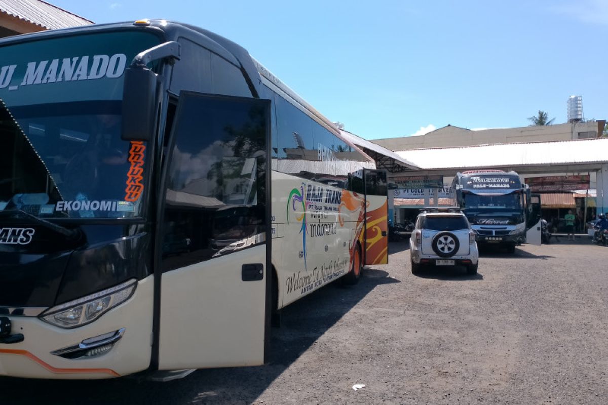 Terminal Malalayang berangkatkan 10 bus tujuan Gorontalo
