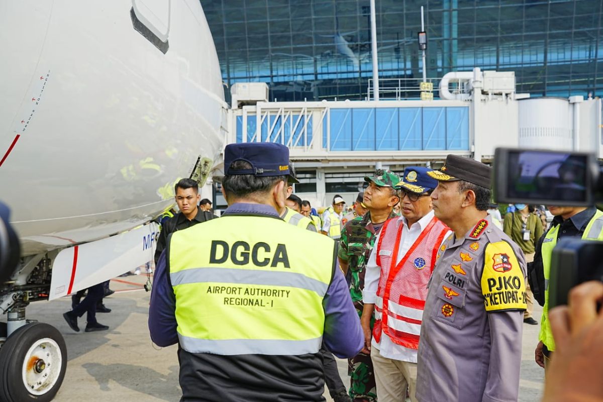 Kapolri cek kondisi pesawat hingga jalur bagasi di Soekarno Hatta