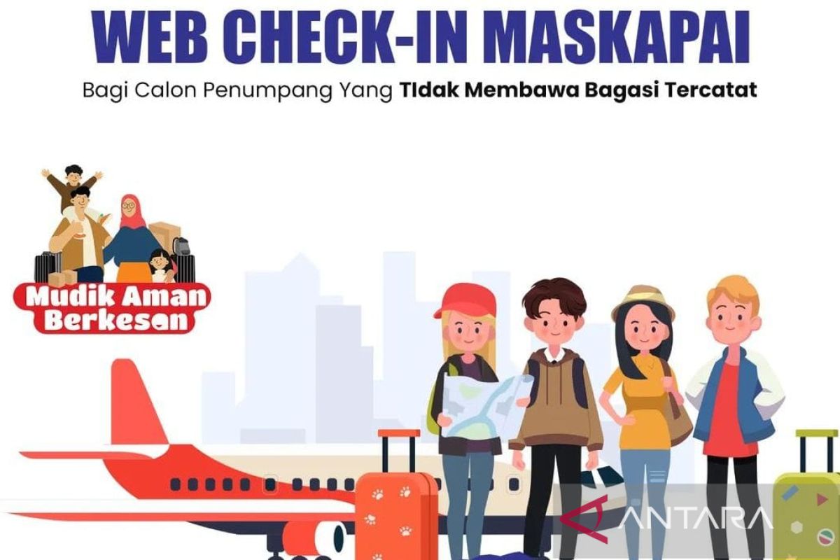 ARUS MUDIK - Layanan web check-in kurangi penumpukan antrean Bandara Samarinda