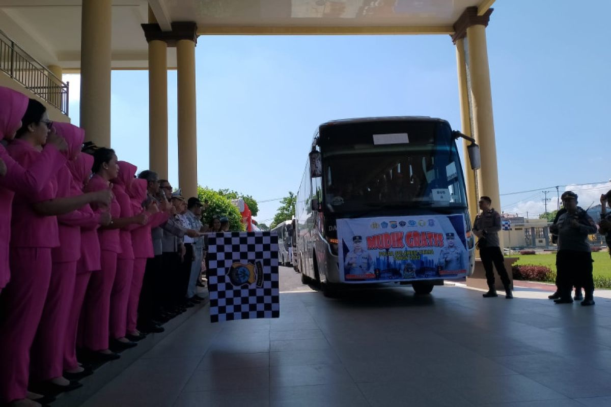 Kapolda Sulut lepas mudik gratis Manado-Gorontalo