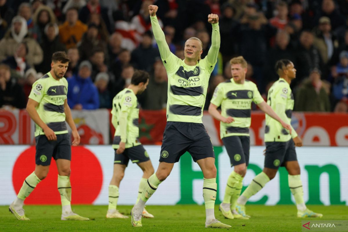 Liga Inggris - Man City pangkas jarak dengan Arsenal setelah menang 4-1