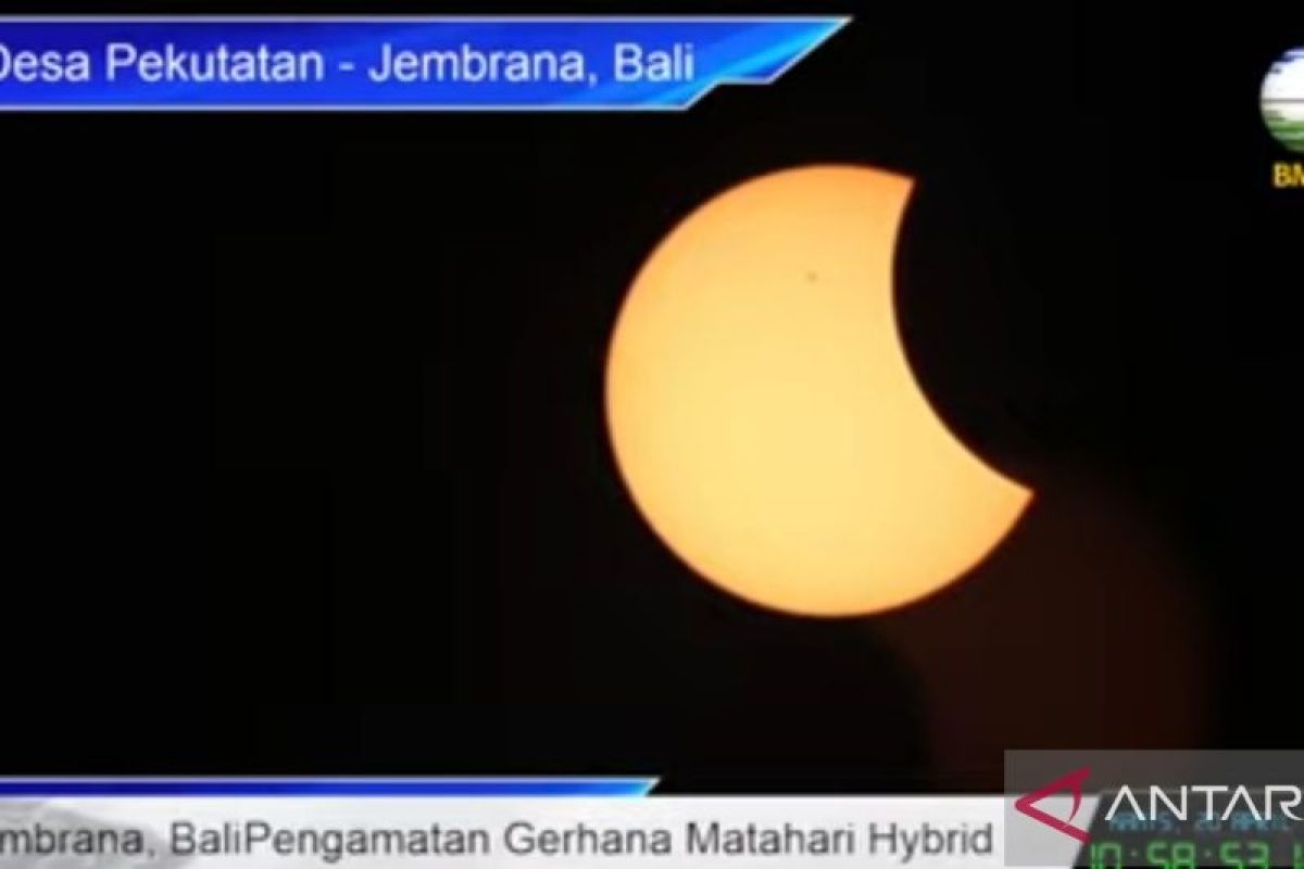 BMKG: Durasi gerhana matahari di Bali selama tiga jam