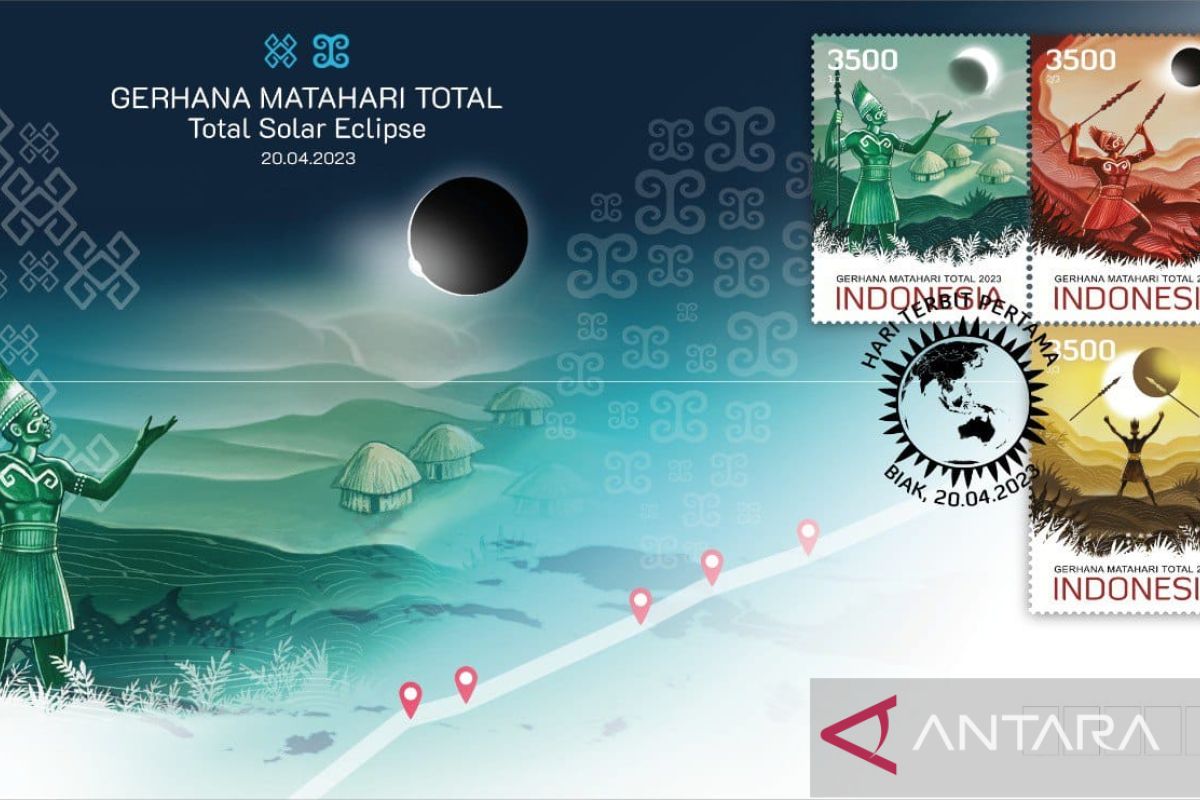 PT Pos' solar eclipse postage stamp series promotes Papuan tale