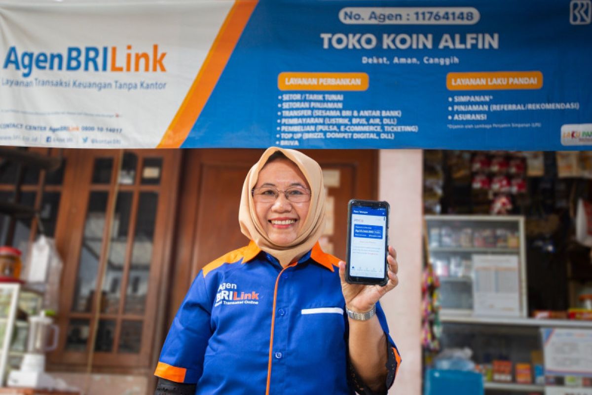 Nasabah bank raya kini bisa detor dan tarik tunai di agen BRILink