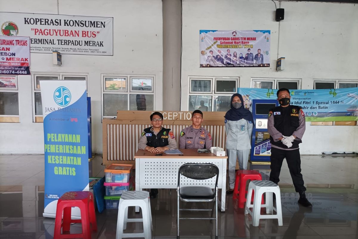 Pemudik Ramai, Jasa Raharja Banten Gelar Pemeriksaan Kesehatan Gratis Tekan Angka Kecelakaan Di Terminal Terpadu Merak