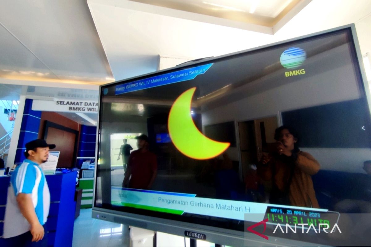 BMKG IV Makassar perkirakan hilal muncul 1,22 derajat usai gerhana matahari