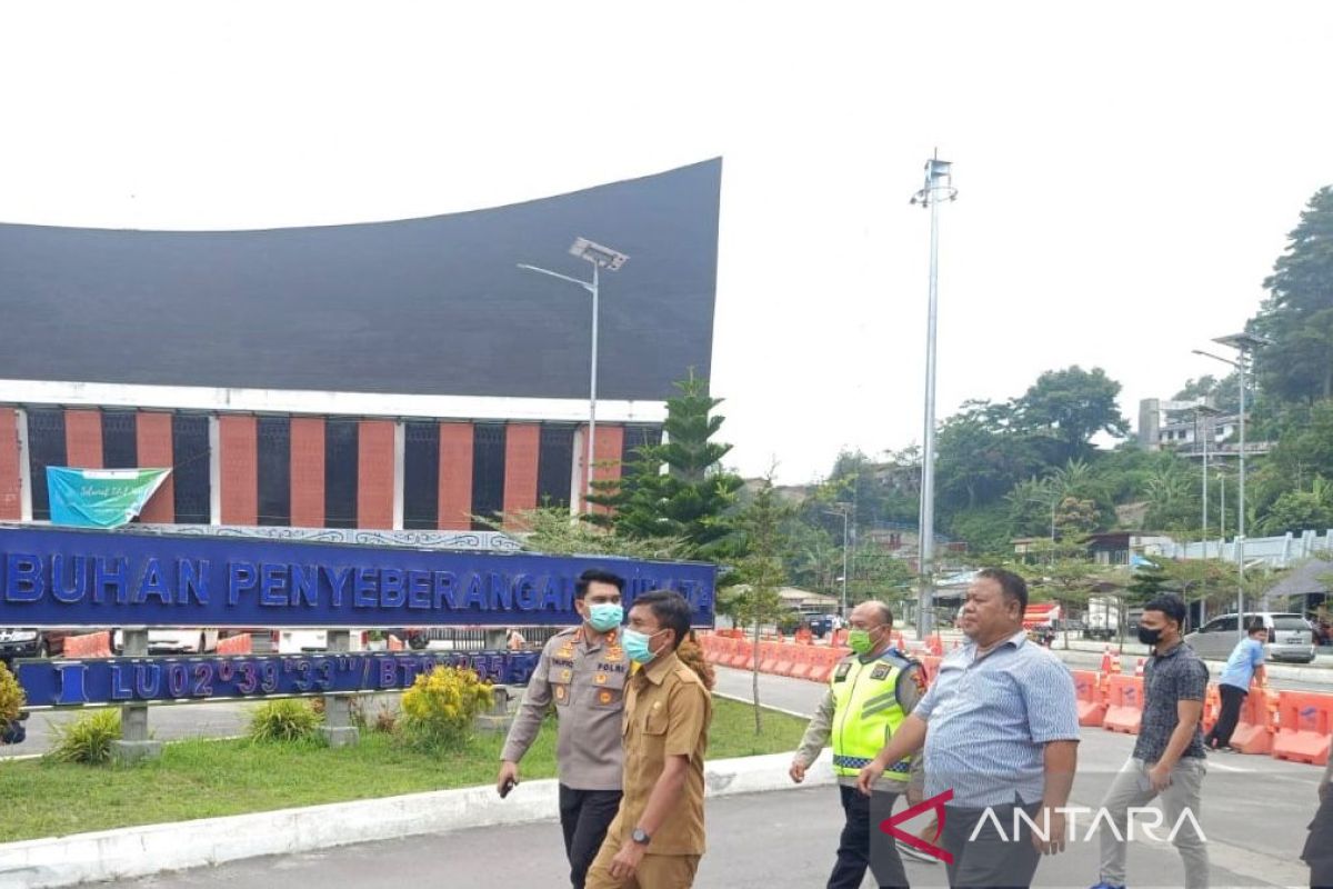 Kapolres Toba cek pos terpadu di Pelabuhan Ajibata  jelang Idul Fitri