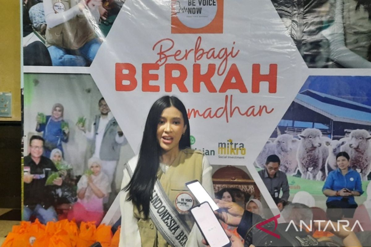 Puteri Indonesia Angelia Rizky berbagi berkah Ramadhan di Intani Farm