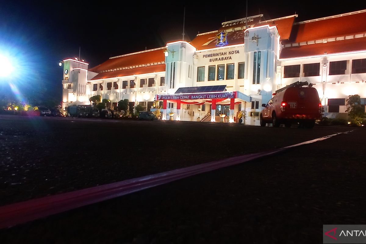 Persiapan rampung, Balai Kota Surabaya siap gelar shalat id