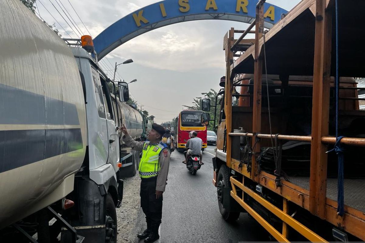 Satgas Polres Asahan siaga atur lalu lintas jalur Medan-Rantau Prapat