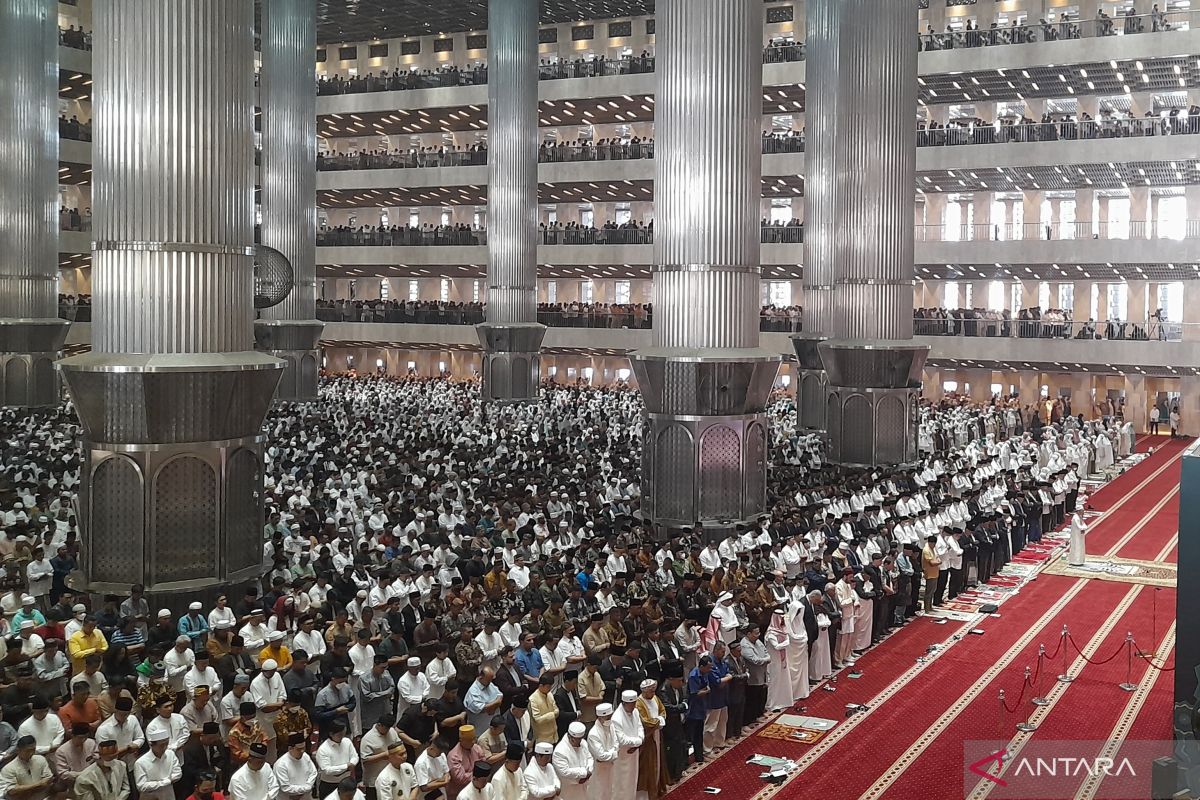 Pesan kedamaian jadi tema besar khutbah Idul Fitri di Masjid Istiqlal