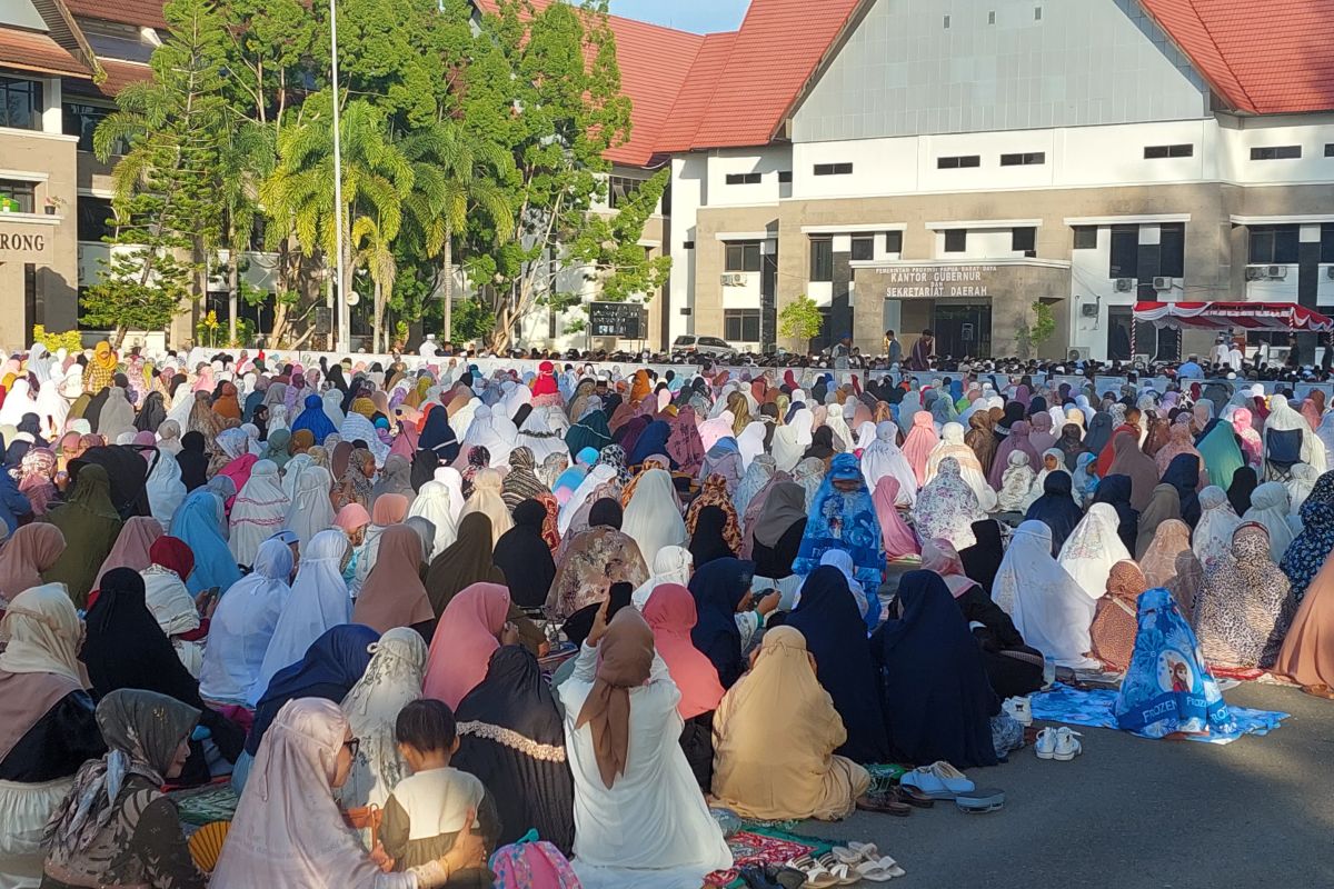 Ribuan Umat Islam Kota Sorong Rayakan Shalat Id di lima lokasi