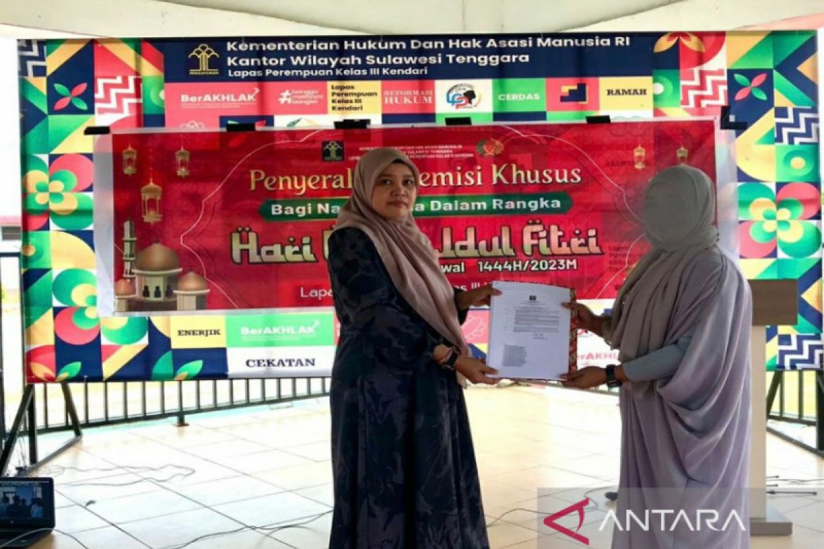 Sebanyak 63 narapidana perempuan Kendari terima remisi Idul Fitri 1444 H