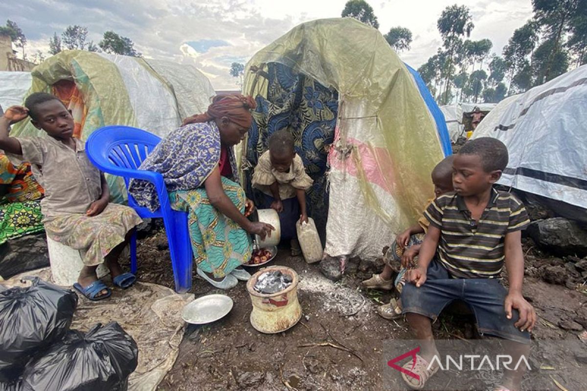 Di kamp Kongo, pengungsi rayakan Idul Fitri dengan bantuan pangan