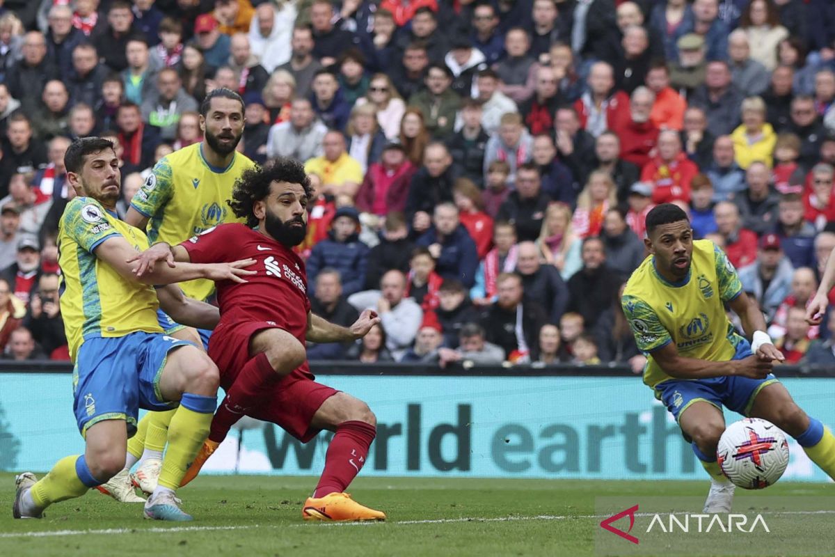 Liga Inggris: Liverpool menang atas Nottingham Forest 3-2