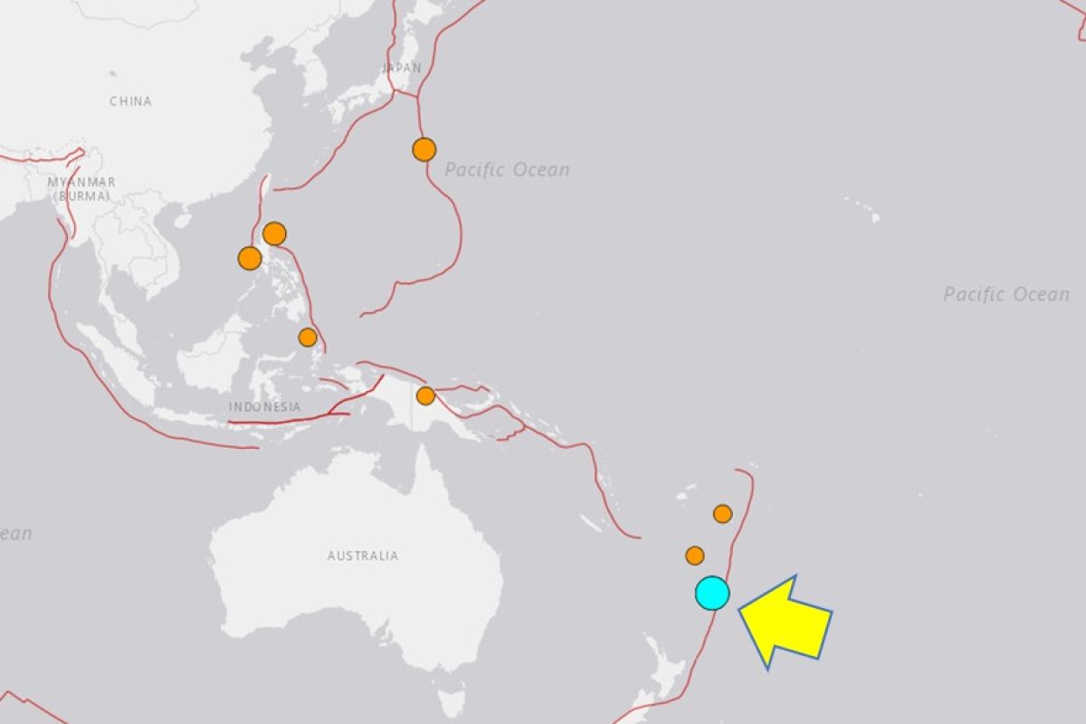 Tsunami kecil di Kepulauan Kermadec tidak berdampak ke Indonesia