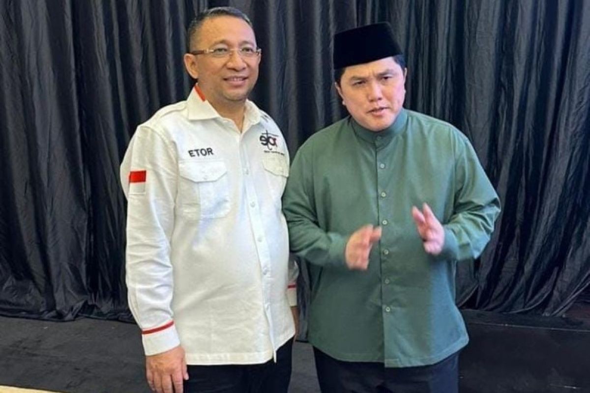 Relawan ETOR solid dukung Erick Thohir maju capres atau cawapres