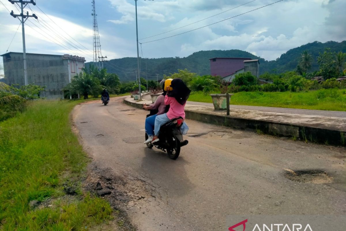 Jalan  Lingkar Sukadana  acap kecelakaan  akibat PJU sering padam