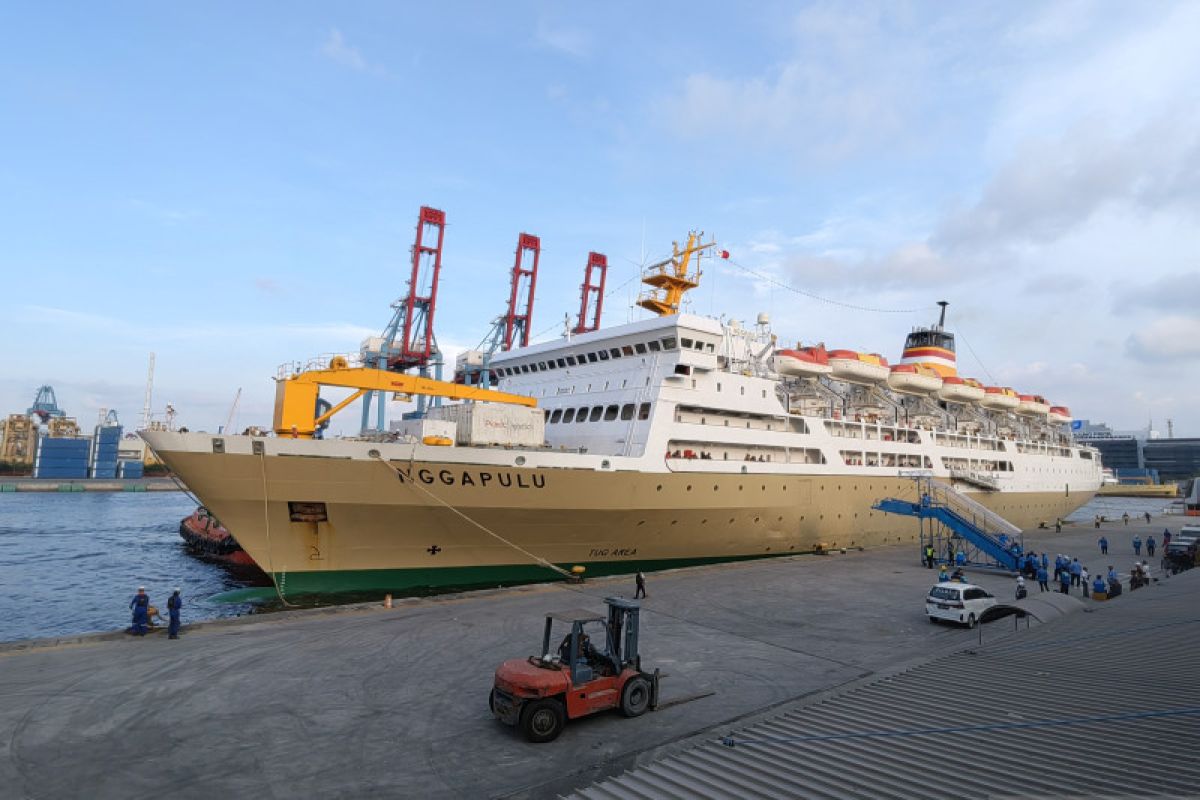 1.073 penumpang berlayar dari Pelabuhan Tanjung Priok pada H+3 Lebaran