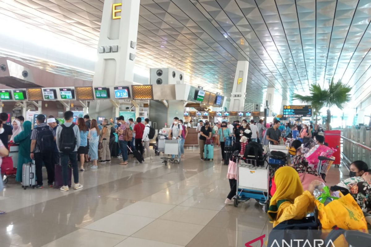 Jumlah penumpang Bandara Soekarno-Hatta H+2 Lebaran 159.056 orang