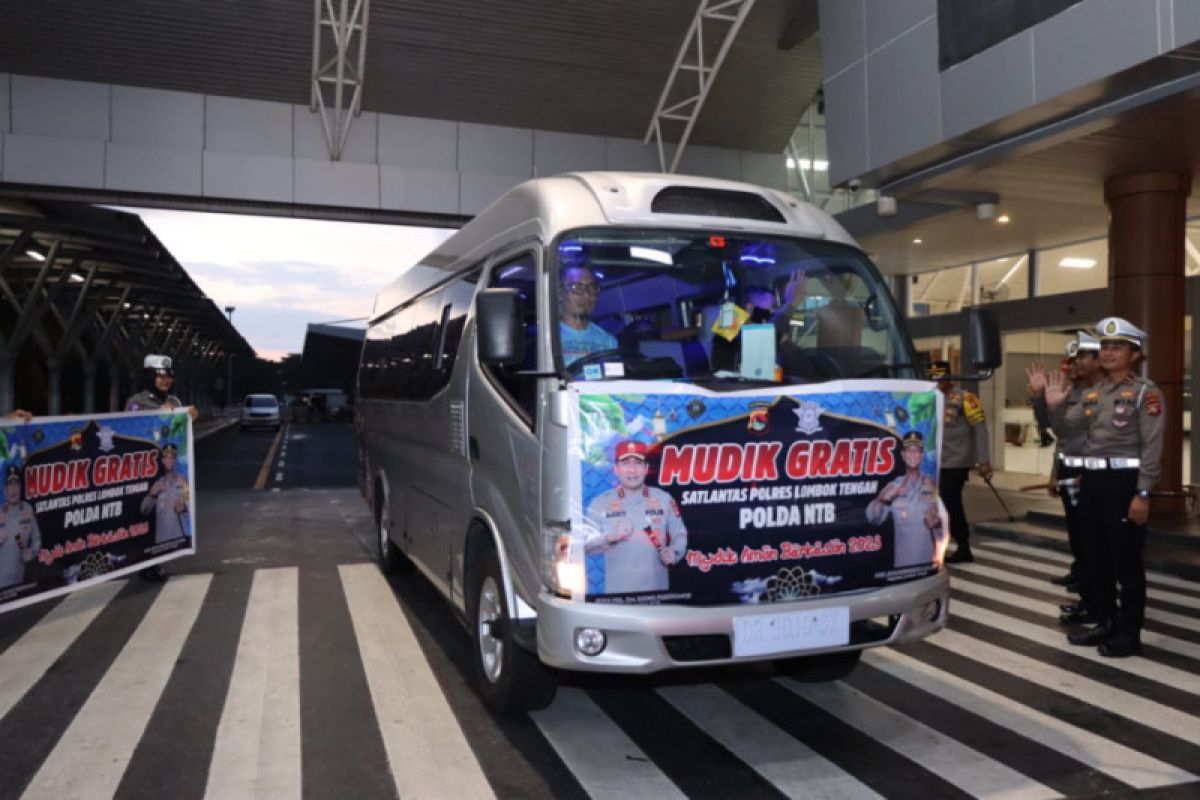 Polisi siapkan bus gratis di Bandara Lombok arus balik Lebaran 2023