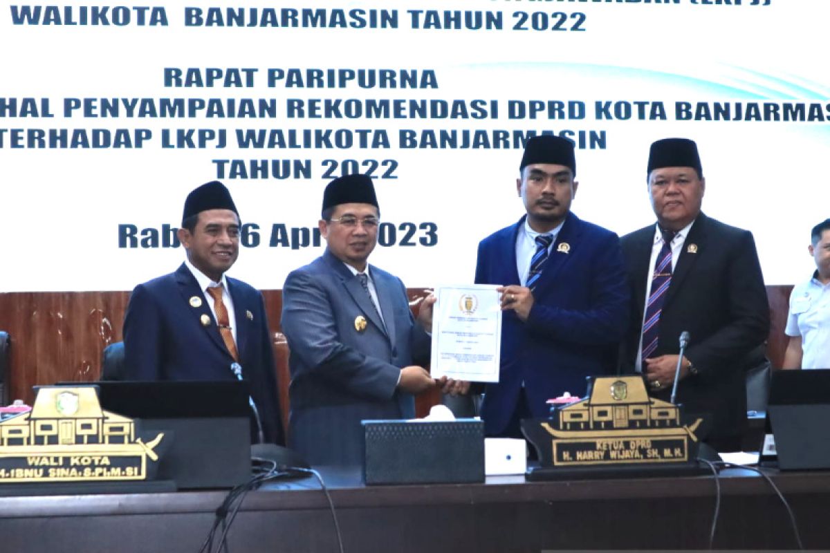 DPRD Banjarmasin setujui LKPJ 2022 dengan rekomendasi