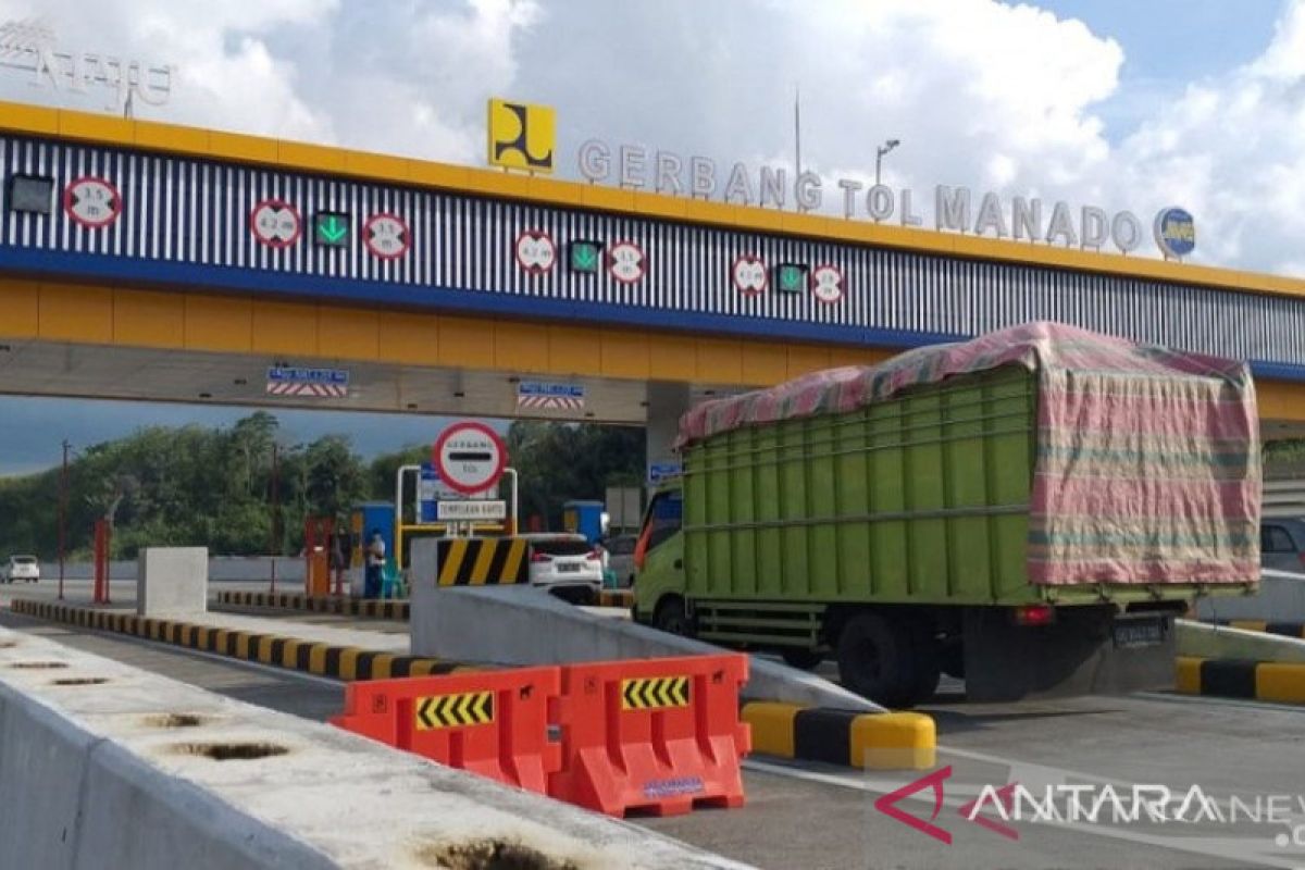 5.288 kendaraan lintasi tol Manado- Bitung