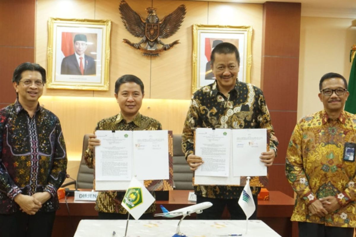 Kemenag-Garuda Indonesia teken kontrak angkutan jamaah haji