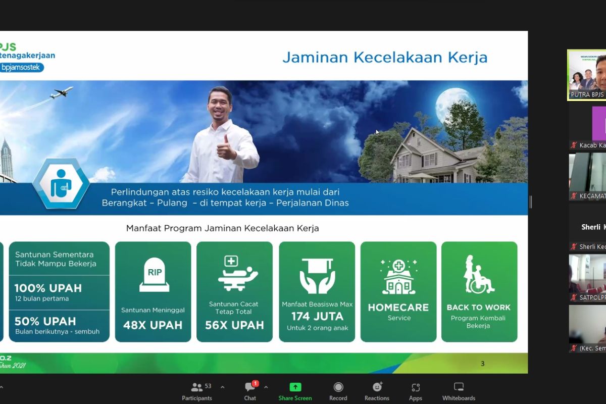 BPJS Ketenagakerjaan Karimunjawa sosialisasikan JKK dan JKM bagi nonASN Pemkot Surabaya