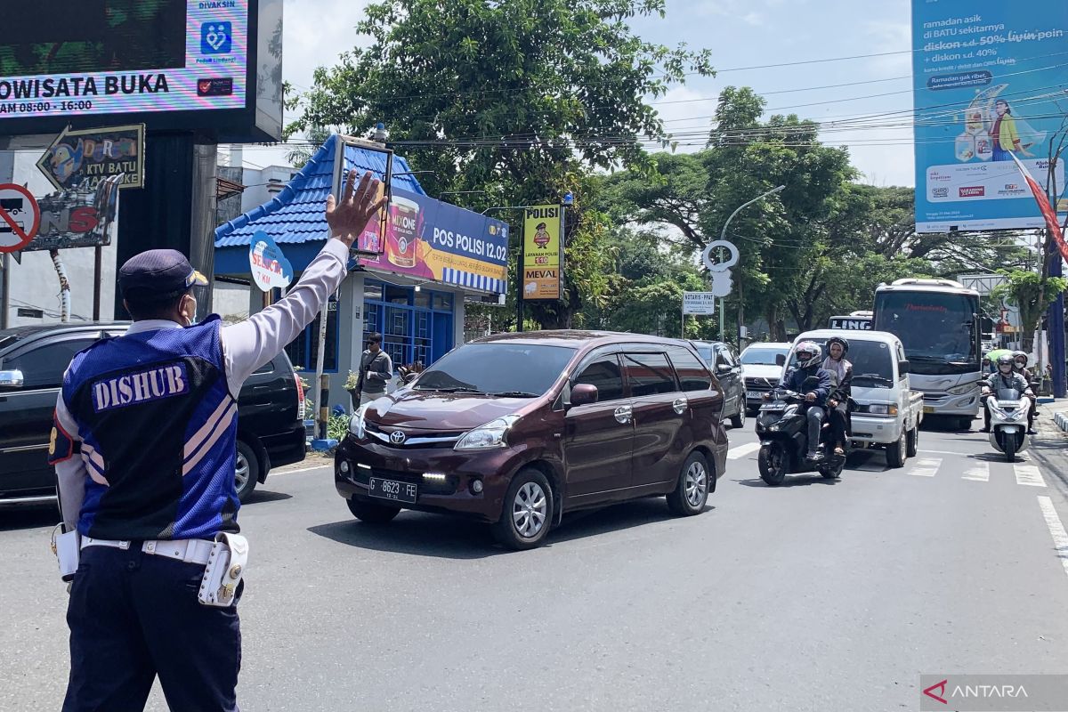 Ratusan ribu kendaraan tercatat menuju Kota Batu saat libur Lebaran