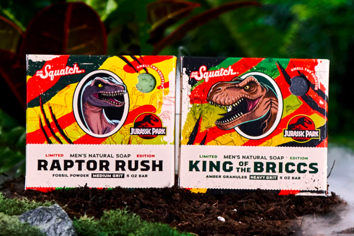 NEW Dr. Squatch x Jurassic Park Limited Edition Soap - Raptor Rush 5oz Bar