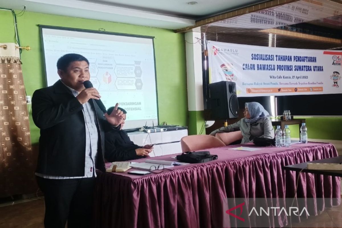 Sosialisasi pendaftaran calon Bawaslu Sumut, Timsel: Uji integritas kepemiluan anda