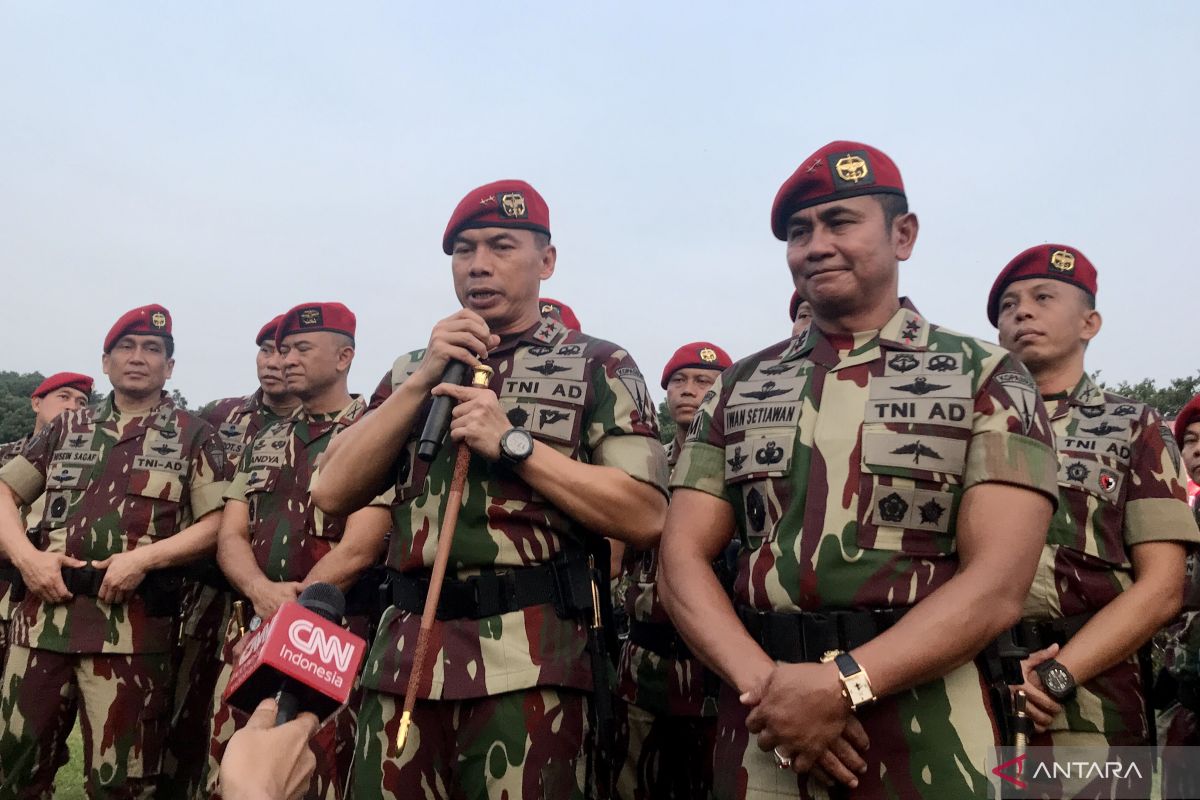 Mayjen Iwan berpesan kepada Mayjen Deddy: Pimpin Kopassus dengan hati