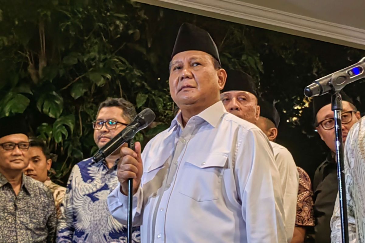 Prabowo Subianto sebut wacana koalisi besar ikuti perkembangan