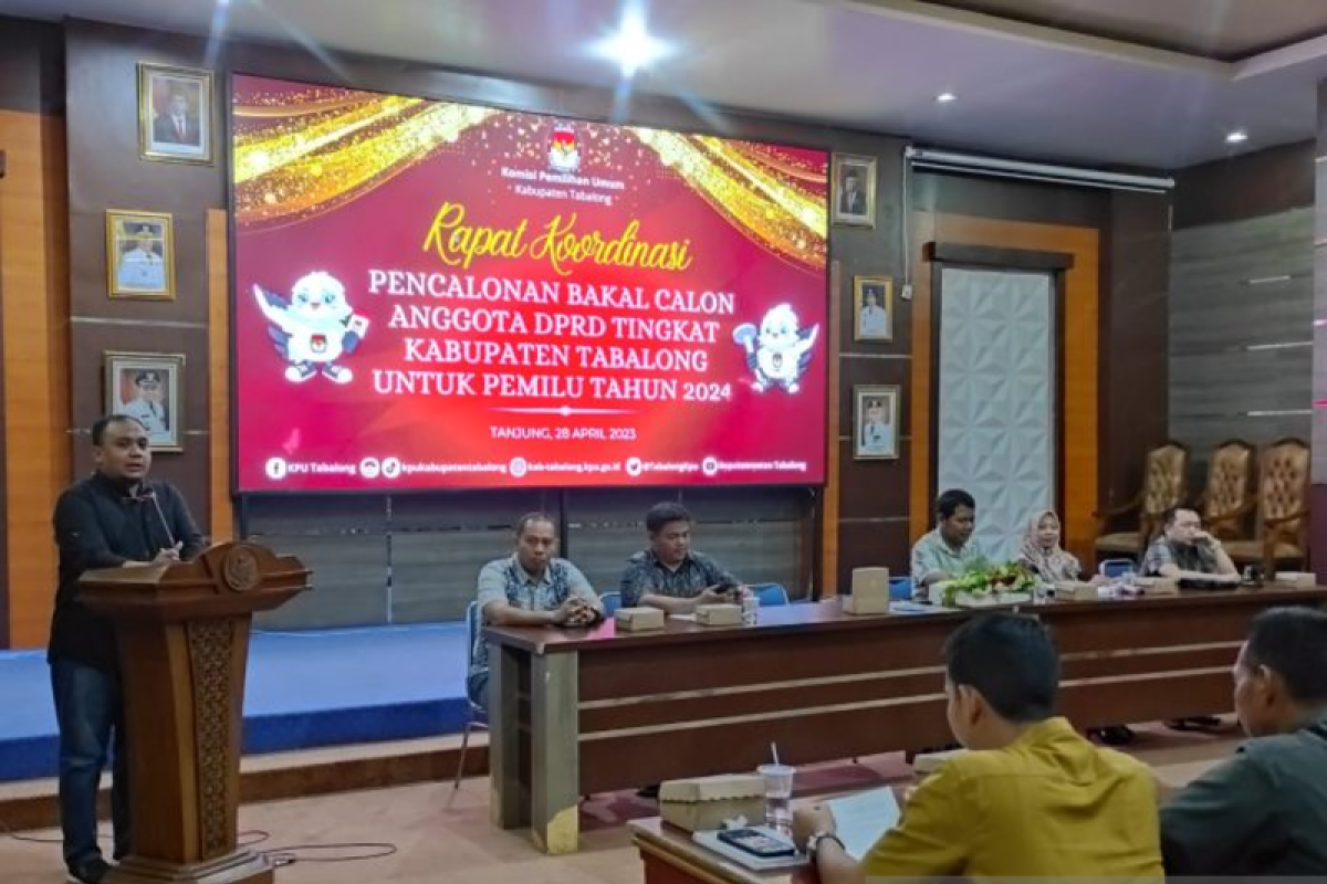 KPU Tabalong gelar rakor pencalonan Balon anggota DPRD