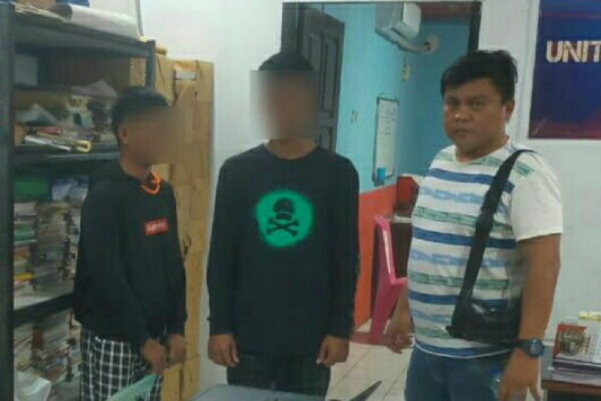 Resmob Polres Bitung tangkap dua pemuda terduga pelaku penganiayaan
