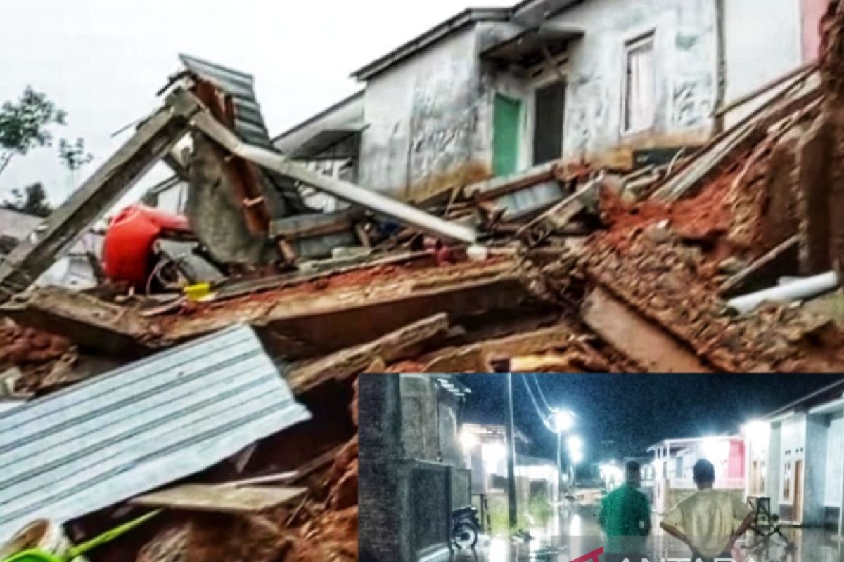 Tujuh rumah di Tapanuli Tengah rusak tertimpa material longsor