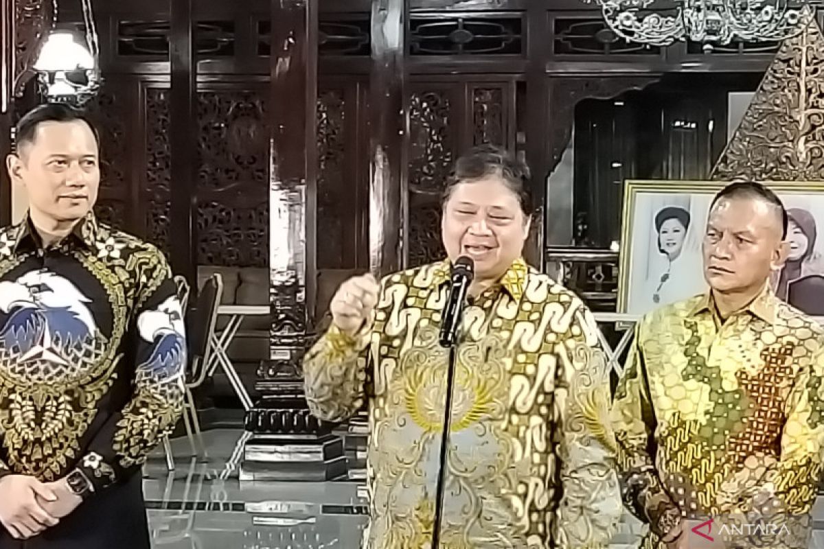 Airlangga: Golkar dan Demokrat sepakat pemilu bukan 