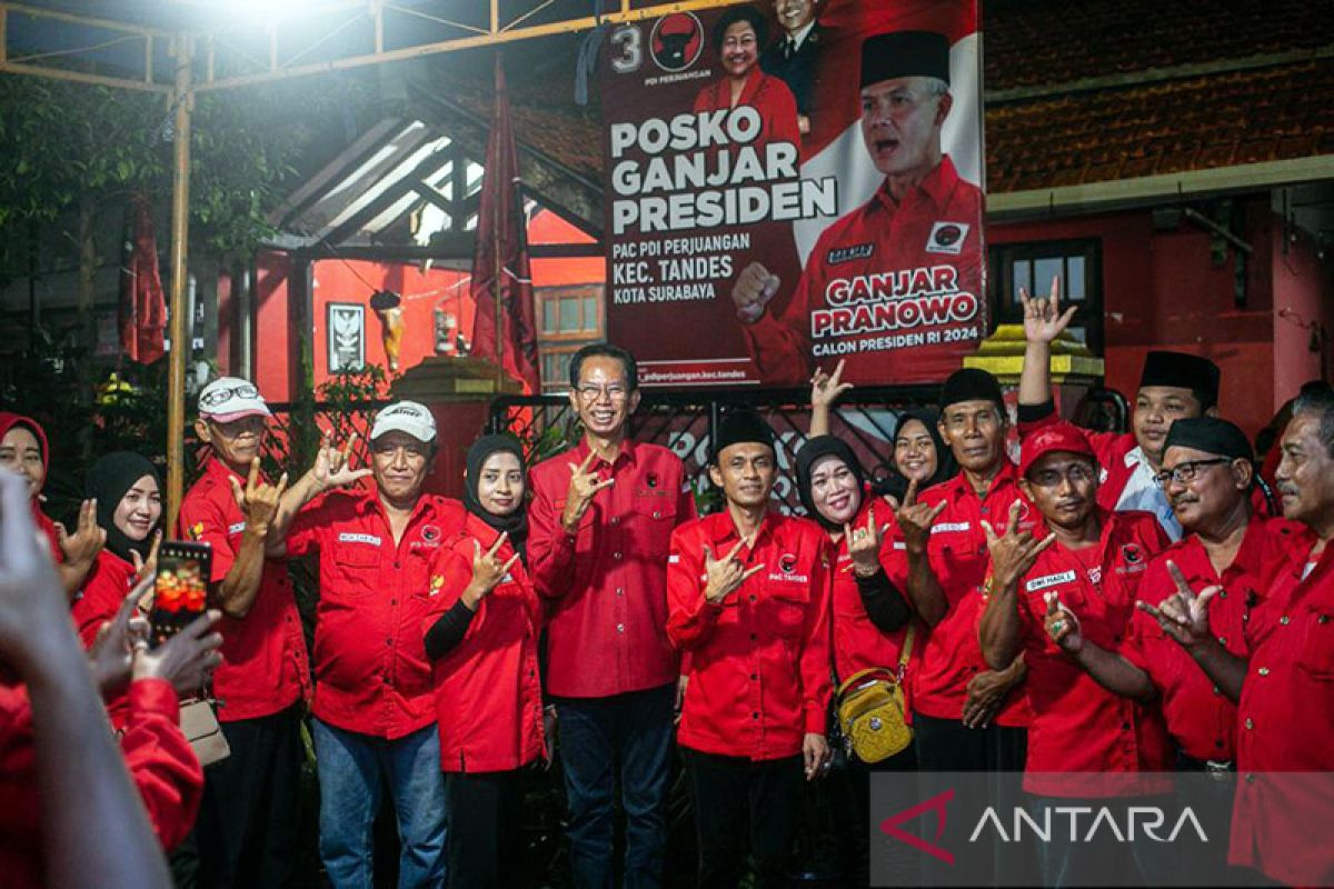 Posko Gotong Royong "Ganjar Presiden" didirikan bertahap di Surabaya