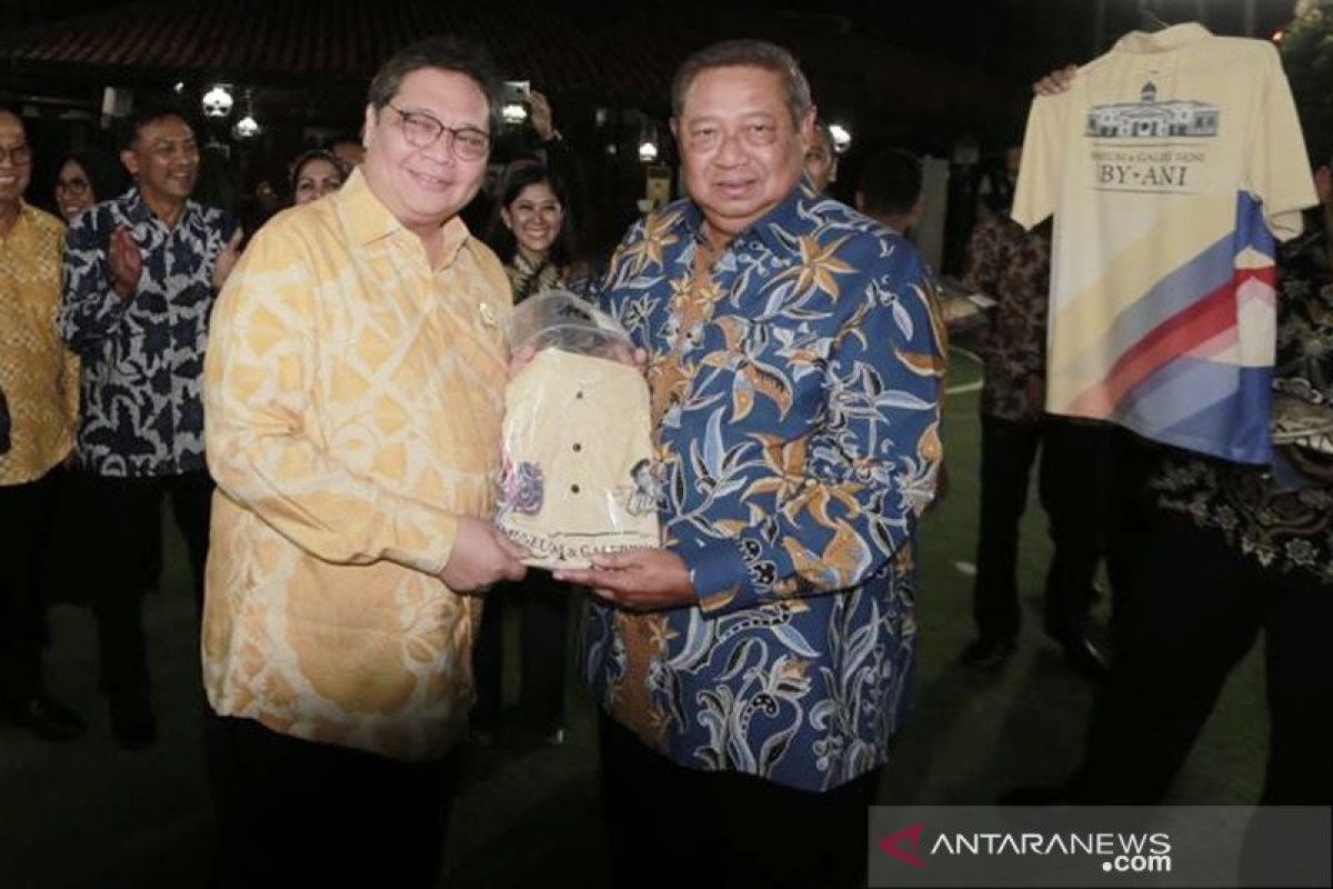 Airlangga Hartarto lakukan silaturahim kebangsaan ke SBY Sabtu petang
