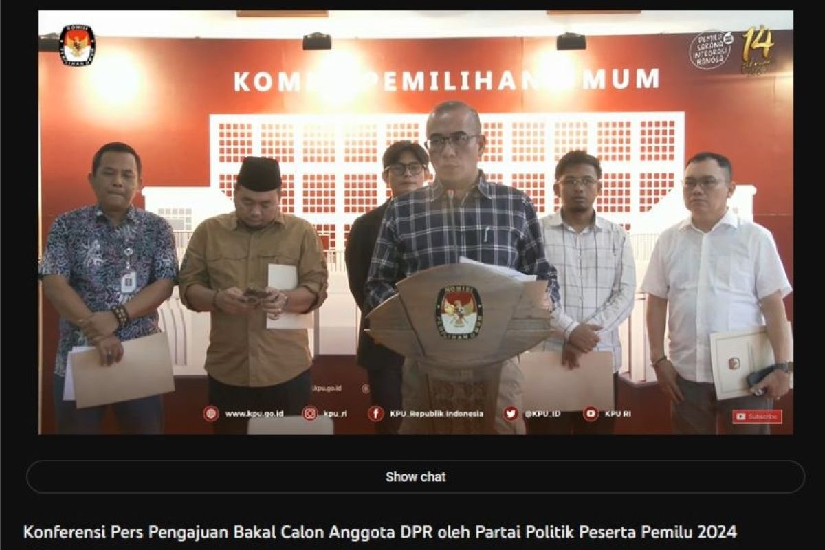 Pendaftaran Bacaleg Pemilu 2024 Dimulai 1 Hingga 14 Mei 2023 - ANTARA ...