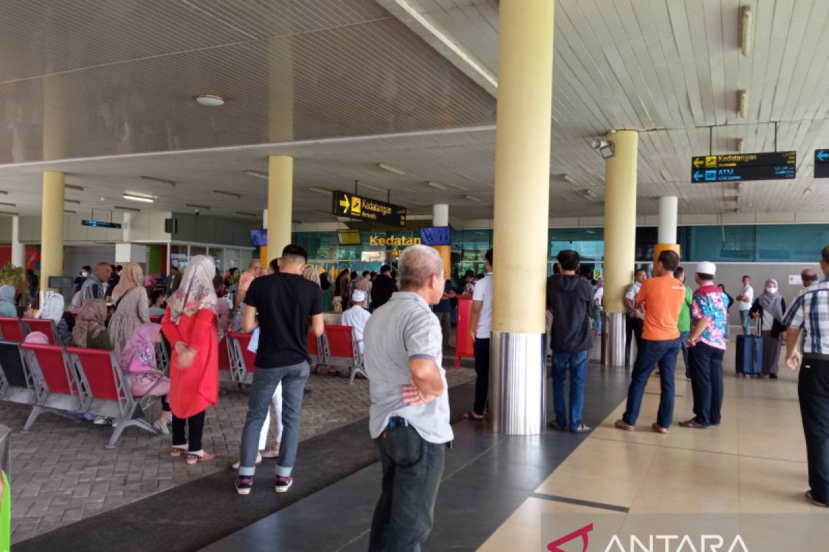 Penumpang di Bandara Jambi penghujung liburan mencapai 3.655 orang