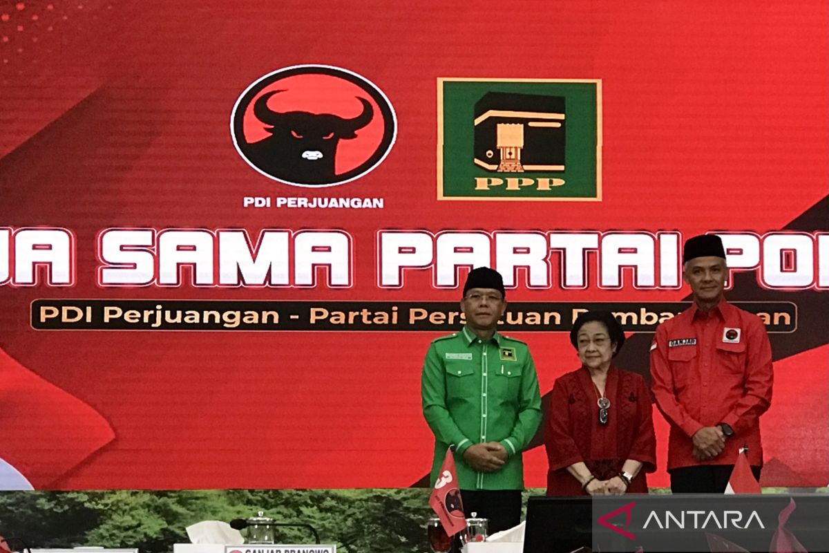 PDIP dan PPP belum bahas cawapres dalam pertemuan pemenangan Ganjar Pranowo