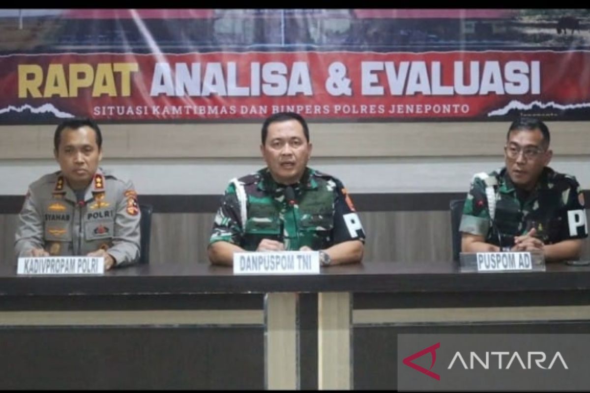Divpropam Polri dan Puspom TNI usut insiden penyerangan Polres Jeneponto