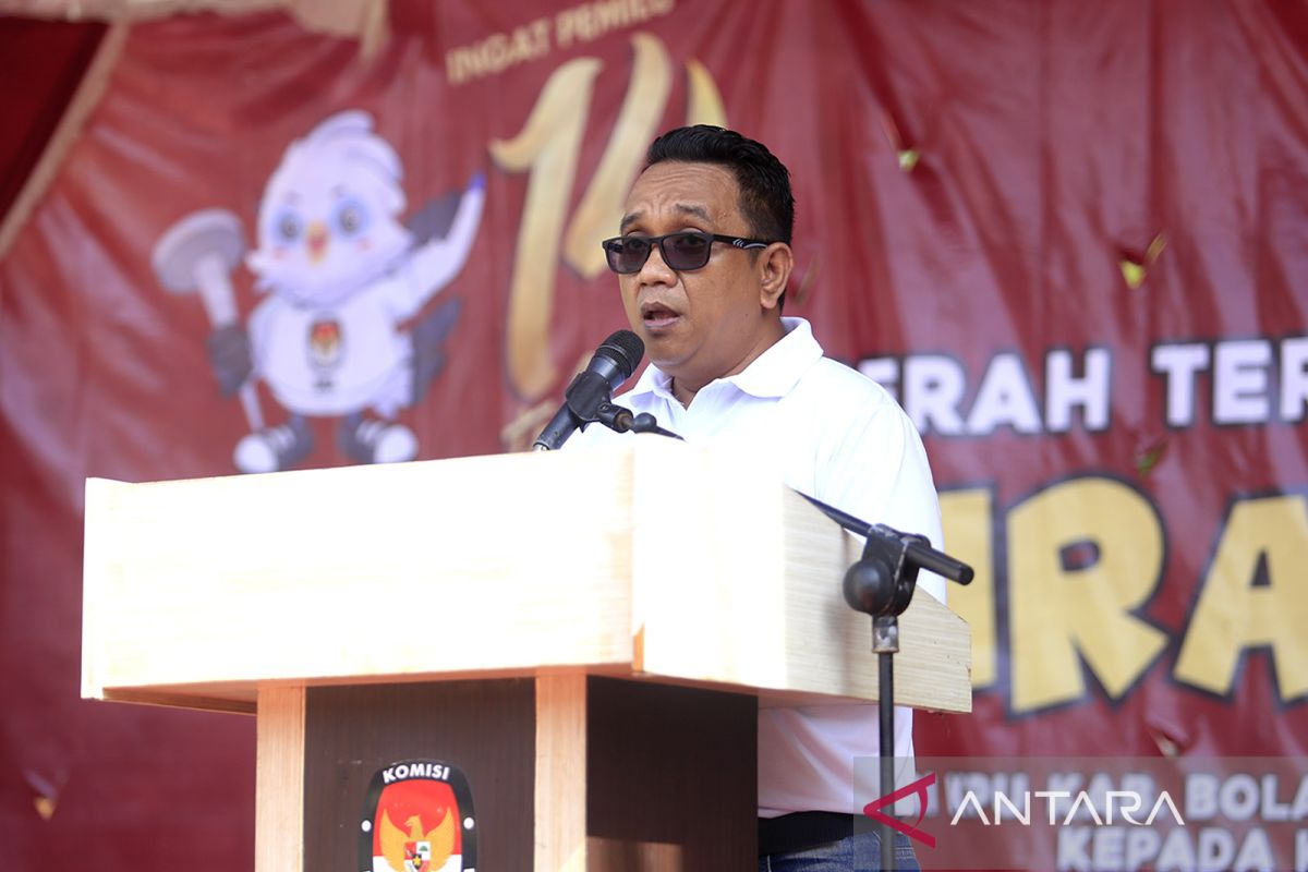 KPU Kota Gorontalo terima bendera Kirab Pemilu 2024