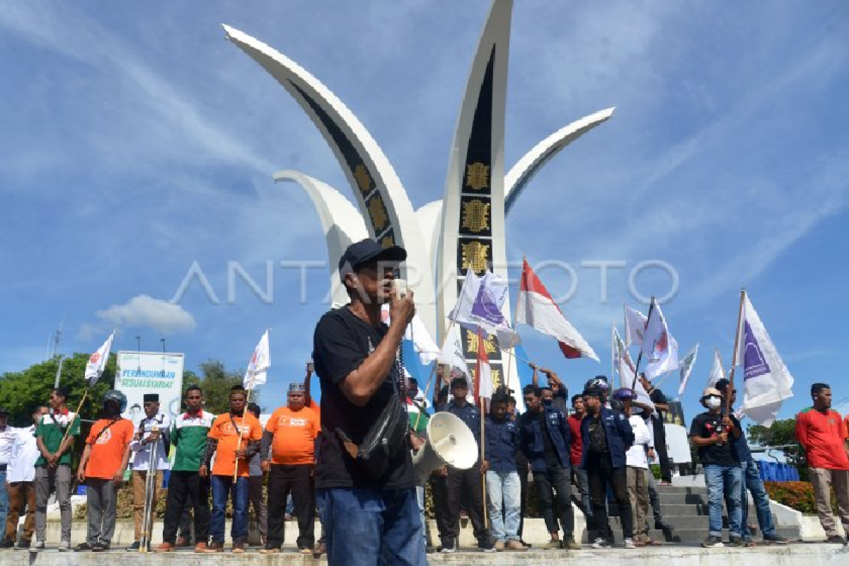 May Day 2023, buruh Aceh gelar aksi serentak ke gedung DPRA